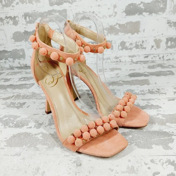 NEW Sam Edelman Luella Canyon Clay Suede Leather Ankle Strap Heeled Sandals O795 - Picture 4 of 15